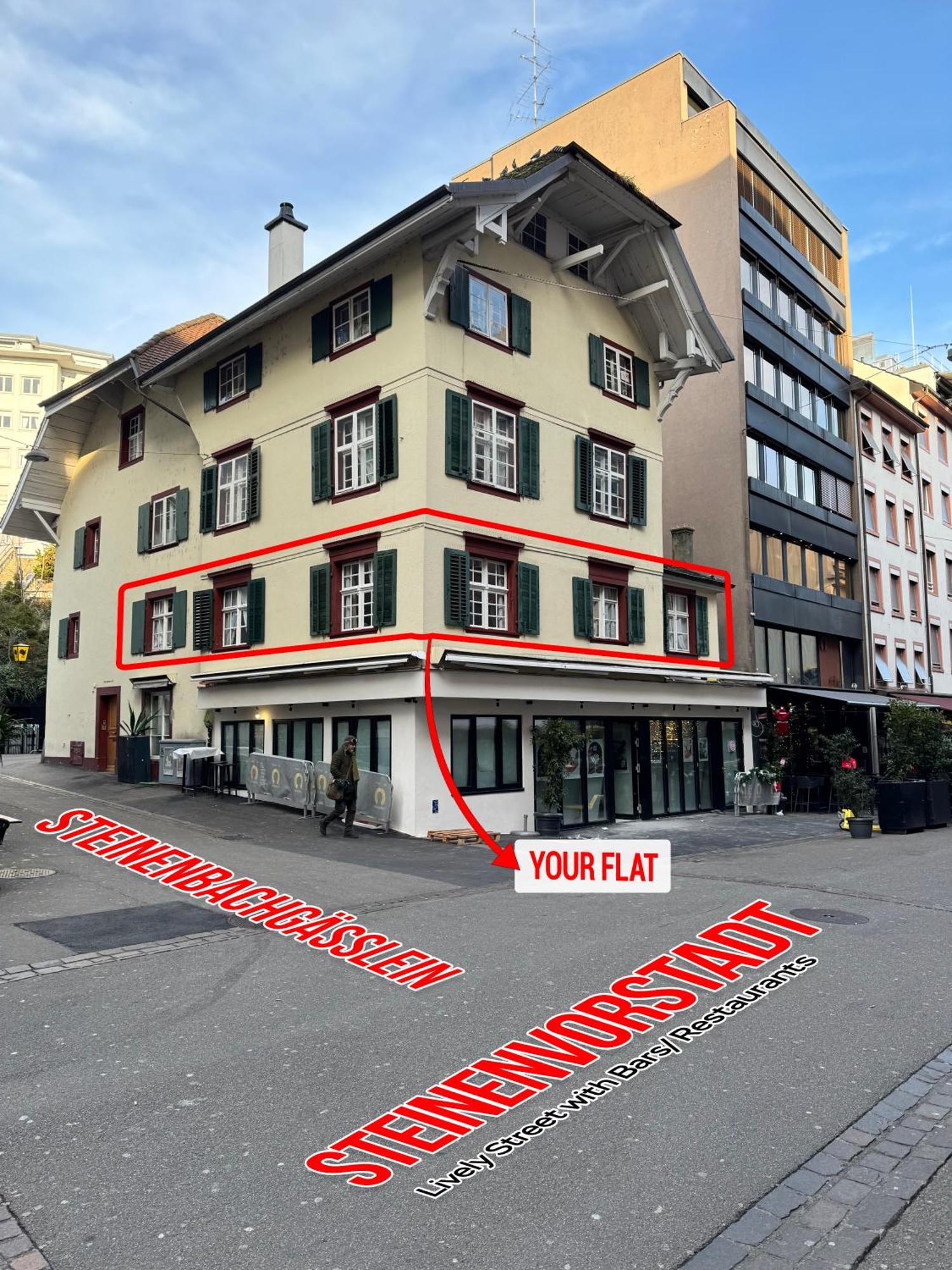 Cozy City Center, 4 Bedroom- 120Sq, 5Min Walk To Main Station Basel Luaran gambar